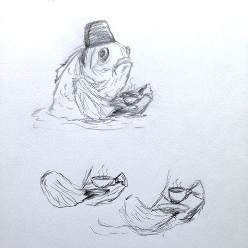 Sketches of the fez fish, part 2 of 2