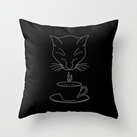 Society6 coffee lover throw pillow