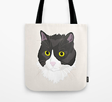 Society6 Casual Cat tote bag