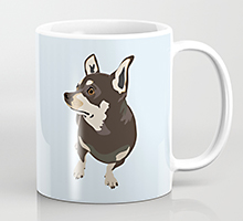 Society6 hopeful dog coffee mug