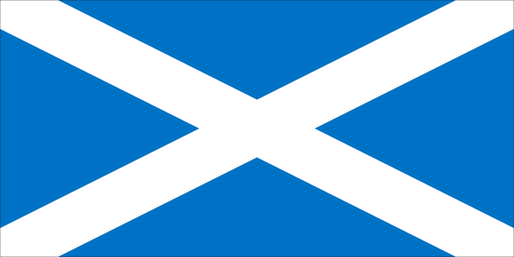 1:2 aspect ratio flag of Scotland