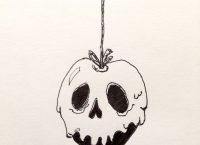 Drawing of a poison apple
