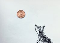 Inktober 2018, Day 21, Penny for your thoughts