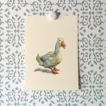 Waddle Duck 5x7 art print