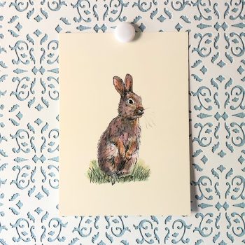 Rabbit 5x7 art print